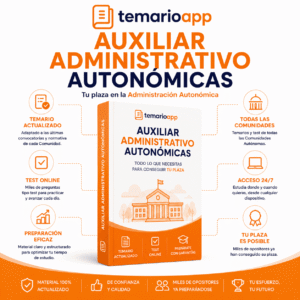 Material de Auxiliar Administrativo autonómico (C2): temario y test